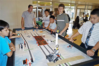 FRC robots,built and driven by high school students, are large and fast.