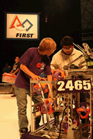 FRC robots,built and driven by high school students, are large and fast.